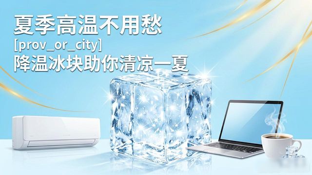 夏季高温不用愁 余杭降温冰块助你清凉一夏